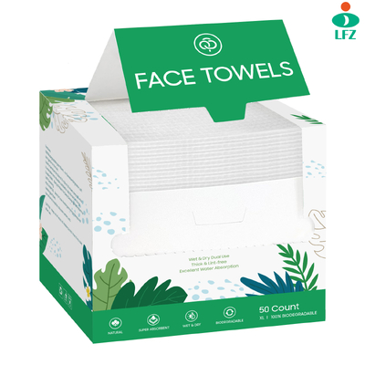 Buen precio Toalla Facial Desechable Ultra Suave para Cuidado de la Piel, Engrosada, 100% de Origen Biológico Certificado por el USDA en línea