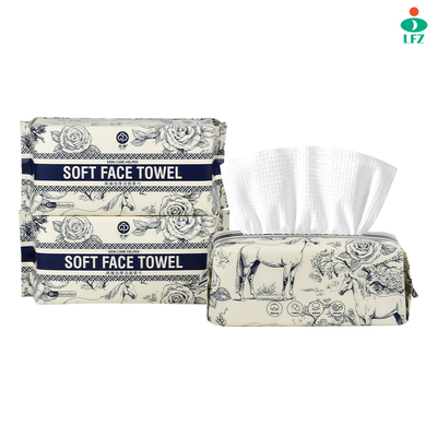 Bon prix Serviette jetable non tissée, mouchoir facial jetable, utilisation pour le soin de la peau et le maquillage en ligne