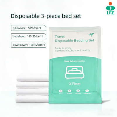 Bon prix Draps de lit jetables sûrs et portables, housse de couette/édredon jetable pour hôtel en ligne