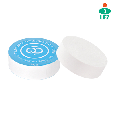 Bon prix Une serviette de bain jetable Large Comprimé en coton Papeterie épaisse serviette Portable Réutilisable Grande Randonnée Camping Plage Natation Voyage en ligne