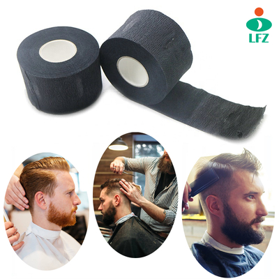 Calidad Papel de cuello desechable negro para peluquería, 5 rollos, 500 tiras, banda elástica para el cuello diseñada para cortes de pelo y peinados en salones fábrica