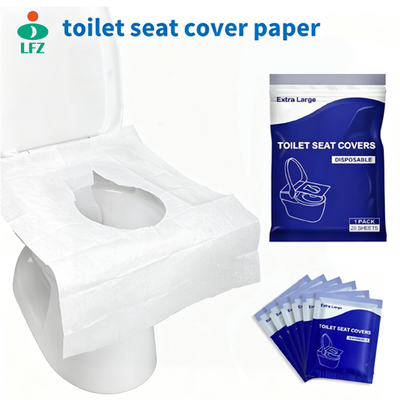 Qualité Couvre-siège de toilette jetable, rincable, taille étendue, de voyage, emballé individuellement, format de poche, pour toilettes publiques au bureau usine